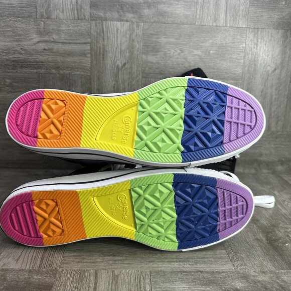 Converse CTAS XXHi Pride Men size 12 Black Multicolored Canvas Shoes - Picture 6 of 7